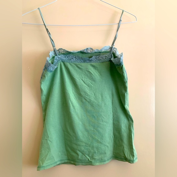 Glassons 95% Cotton Light Green Camisole Size 12 - Picture 2 of 5